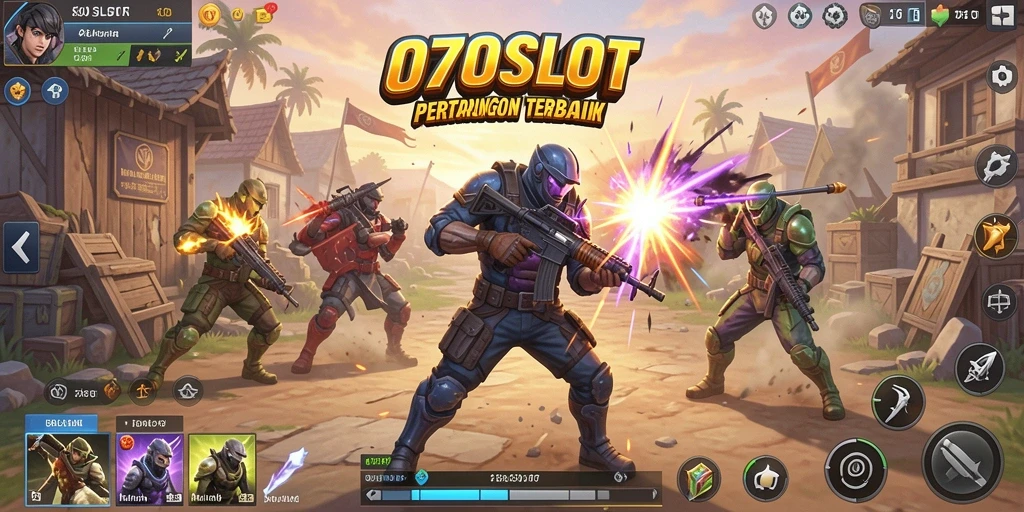 Tampilan gameplay Battle Royale yang mendebarkan dari 070SLOT.