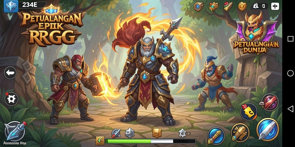 Tampilan gameplay seru dan grafis memukau di 234E.