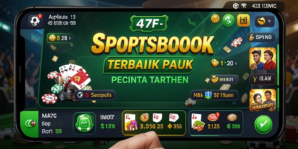 Tampilan screenshot utama 47F dengan gameplay taruhan olahraga.