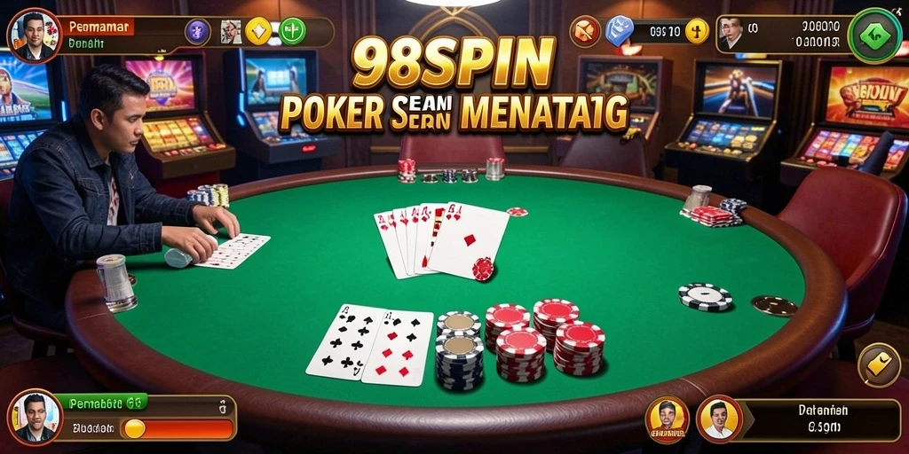 Screenshot gameplay menunjukkan momen seru saat bermain Poker.