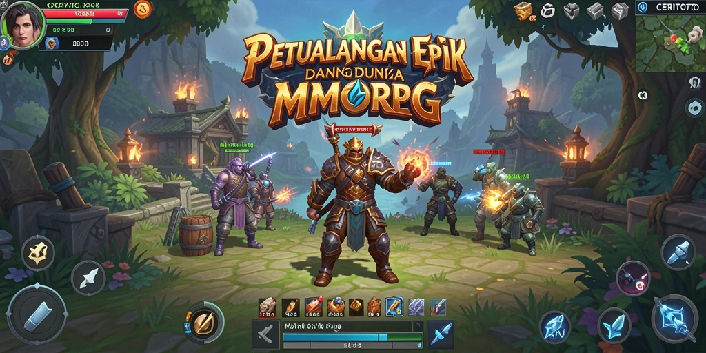 Screenshot gameplay CERITOTO menampilkan petualangan seru dalam dunia MMORPG.