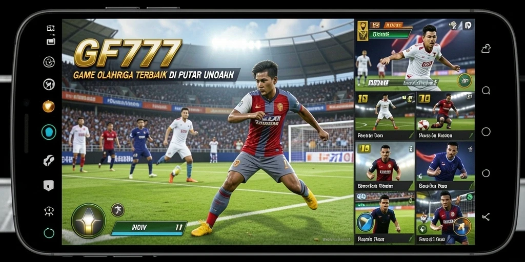 Screenshot gameplay GF777 yang menampilkan aksi seru dalam pertandingan olahraga.