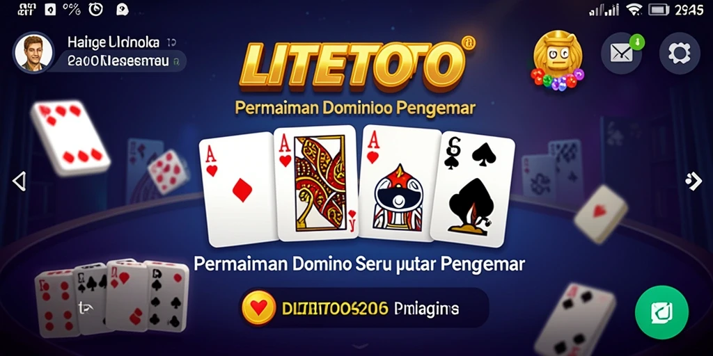 Gameplay LITETOTO yang menarik dalam permainan Domino.