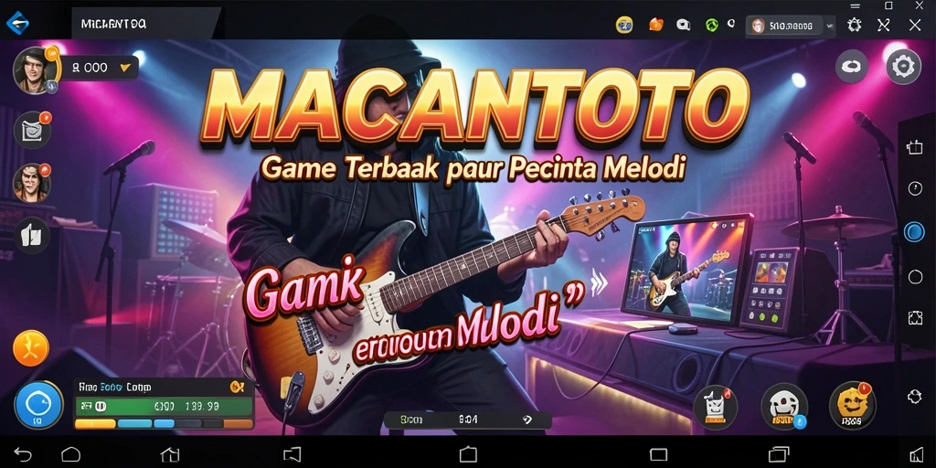 Tampilan menarik dari gameplay musik di MACANTOTO.