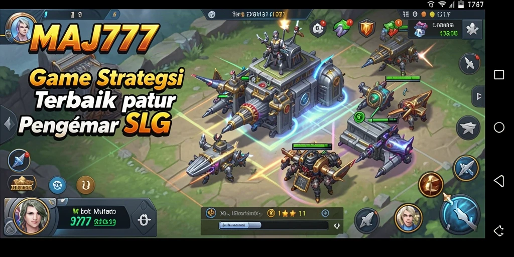Tampilan gameplay strategi yang menegangkan di MAJ777.