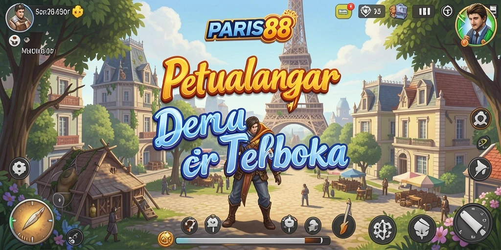 Gameplay seru dari PARIS88 dalam dunia terbuka yang menantang.