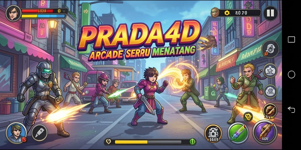Tampilan menarik dari gameplay PRADA4D yang penuh tantangan.