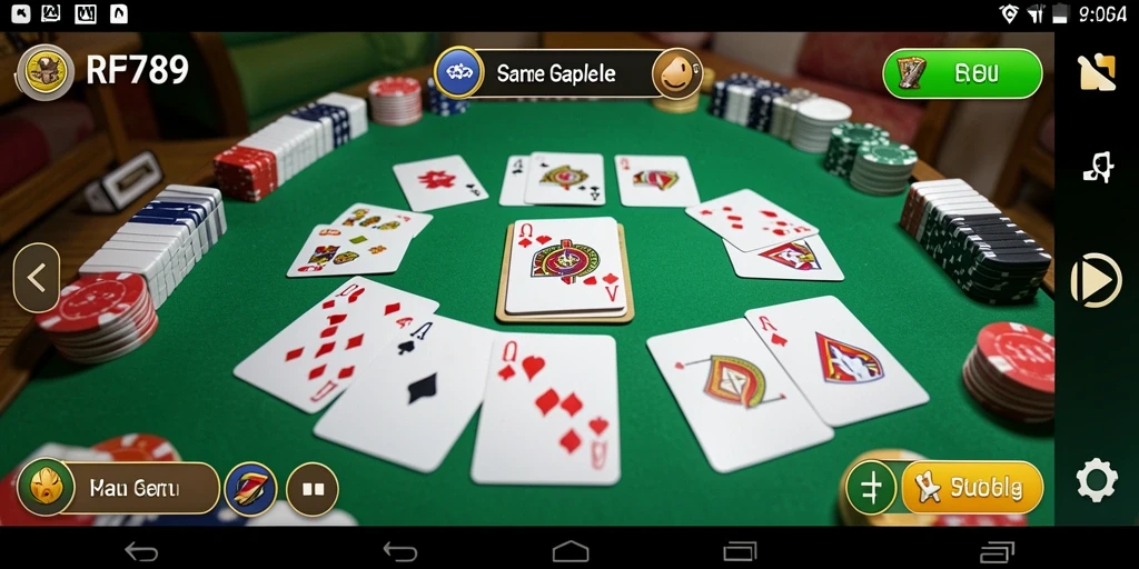 Tampilan gameplay RR789 yang seru dan penuh tantangan dalam Gaple.